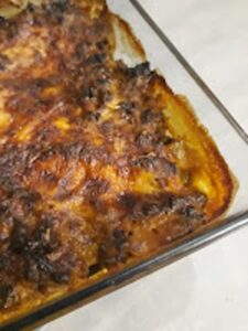 Moussaka légère au pomme de terre