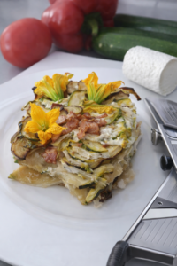 gratin de courgettes au fromage de chèvre