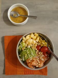 Poke bowl quinoa