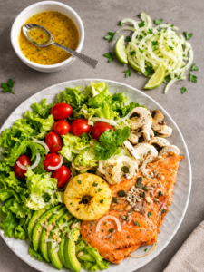 Salade de saumon fumé
