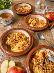 Crumble de pommes aux flocons d'avoines