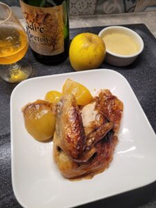 Pintade Normande au cidre et aux pommes