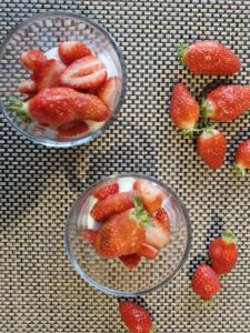 coupe de fraise ricotta
